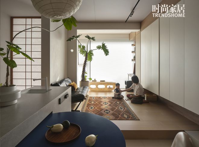 ²全屋打通采光翻倍不要太舒服～AG旗舰厅南京夫妻俩的93m(图1)